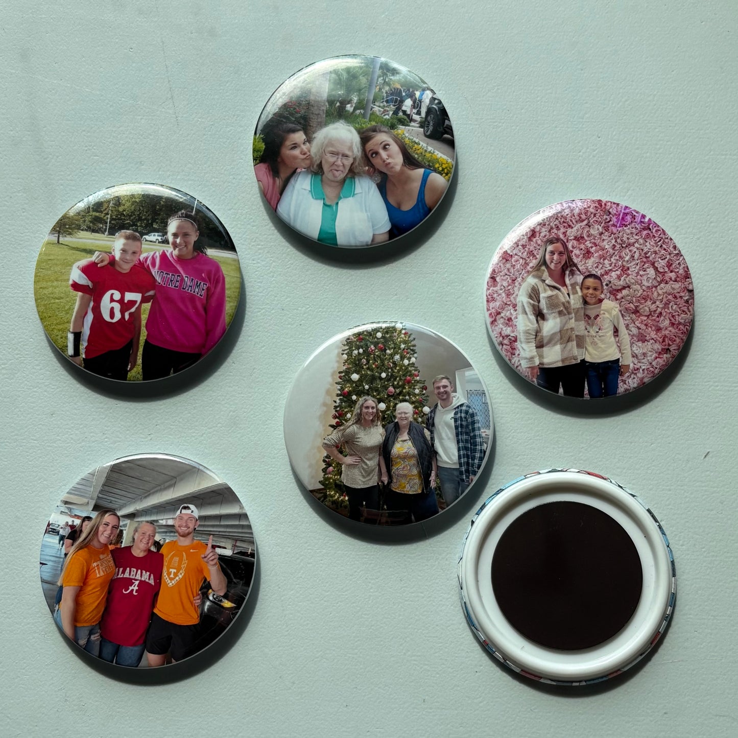 Custom 3" Round Magnets. Set of 7 Birthday Retirement Sports Party Anniversary