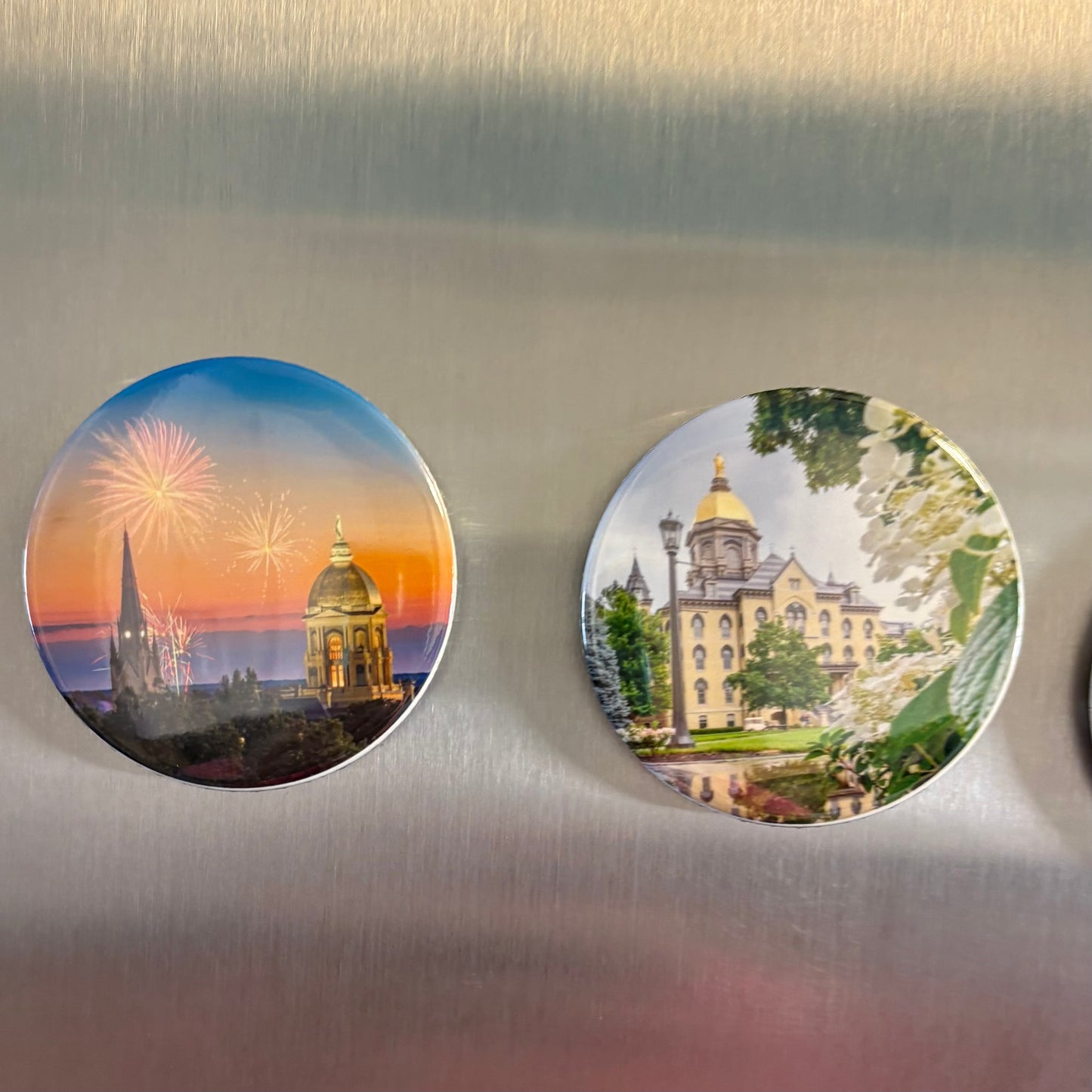 University of Notre Dame 3" Magnets. 5 magnet set.