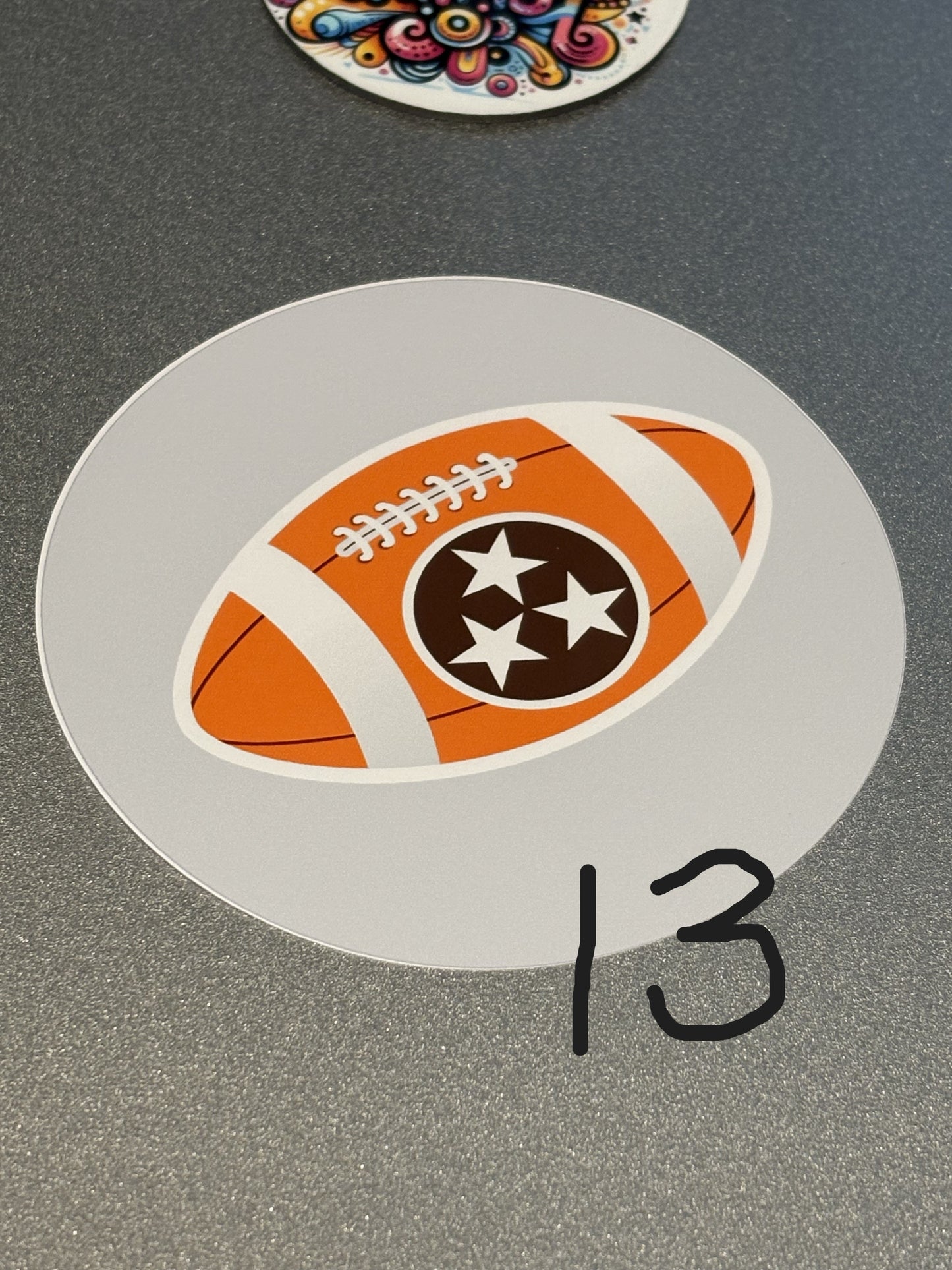 Tennessee Vols Football 3" **Buttons** . Set of 6. Choose Images.