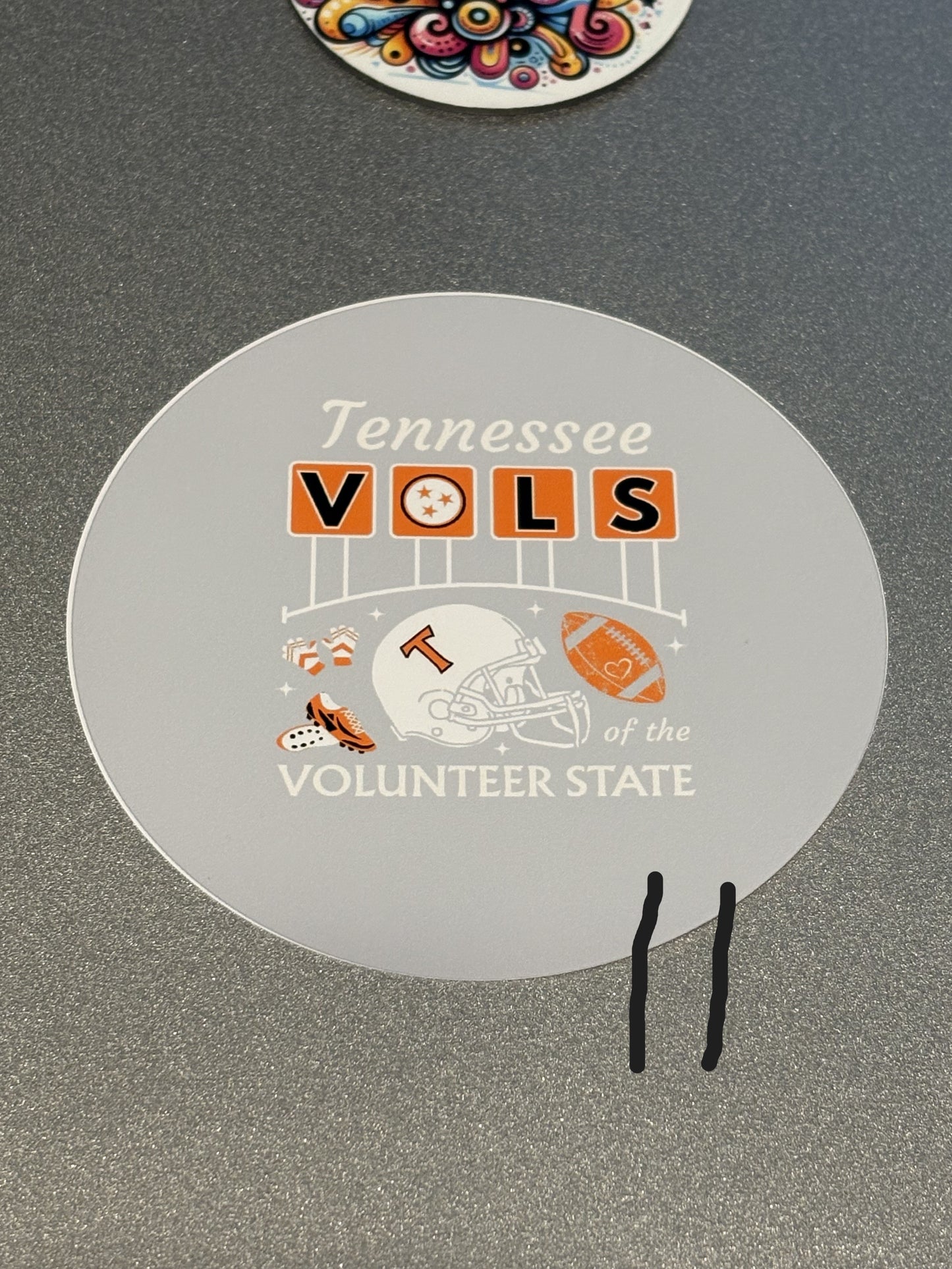 Tennessee Vols Football 3" **Buttons** . Set of 6. Choose Images.