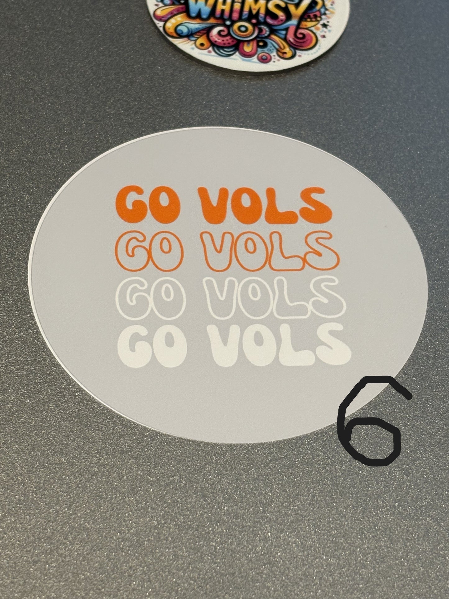 Tennessee Vols Football 3" **Buttons** . Set of 6. Choose Images.