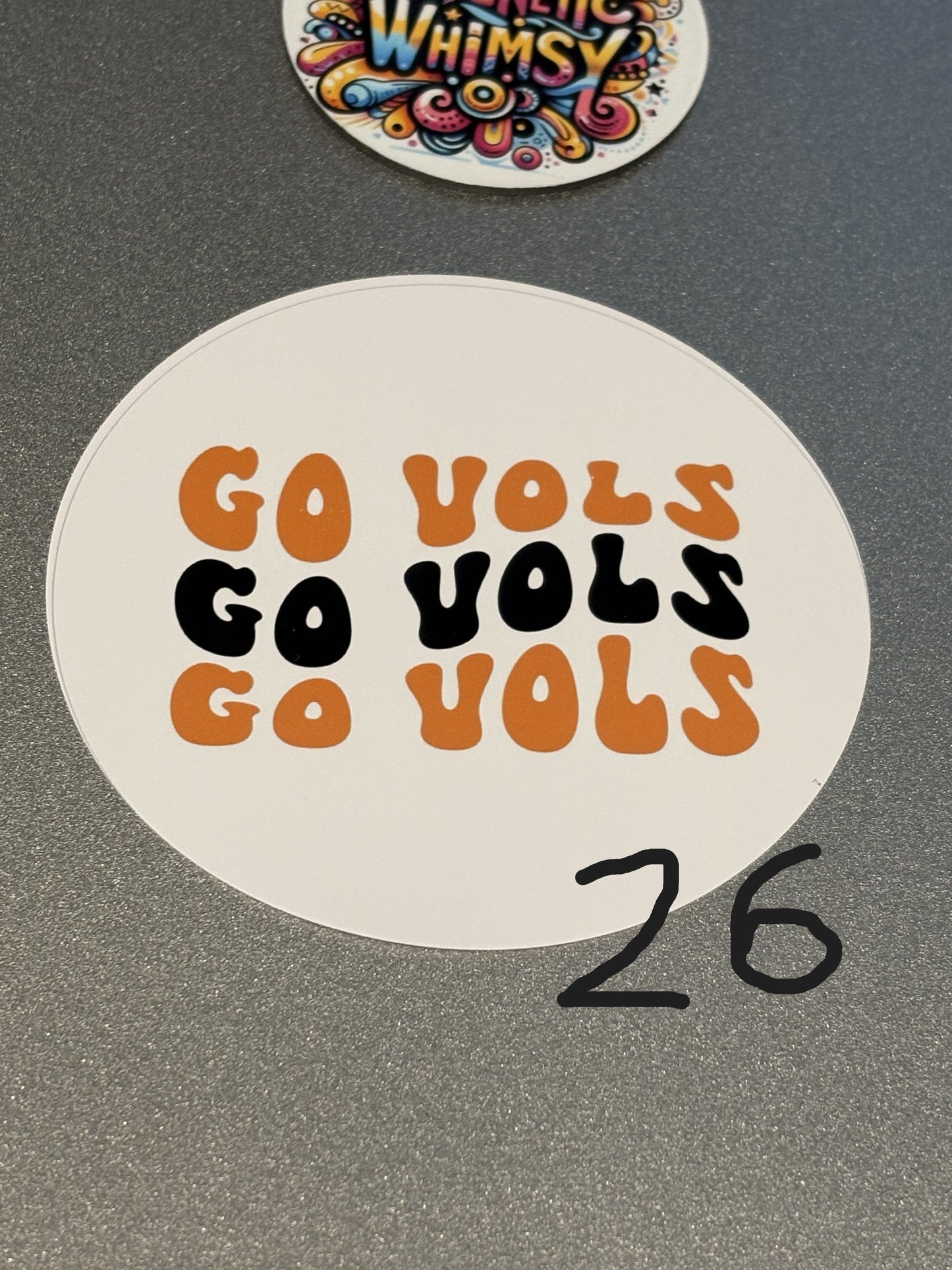 Tennessee Vols Football 3" **Buttons** . Set of 6. Choose Images.