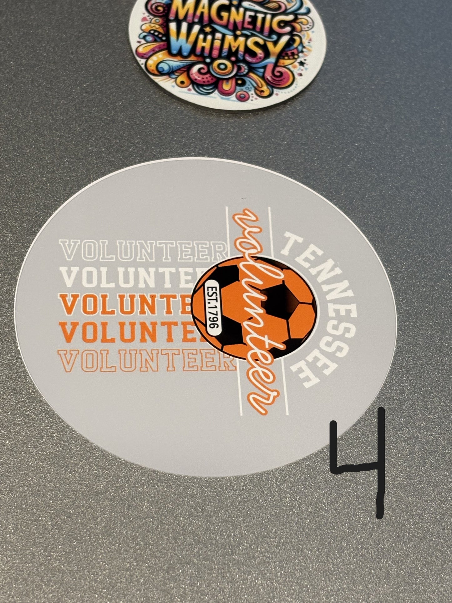 Tennessee Vols Football 3" **Buttons** . Set of 6. Choose Images.