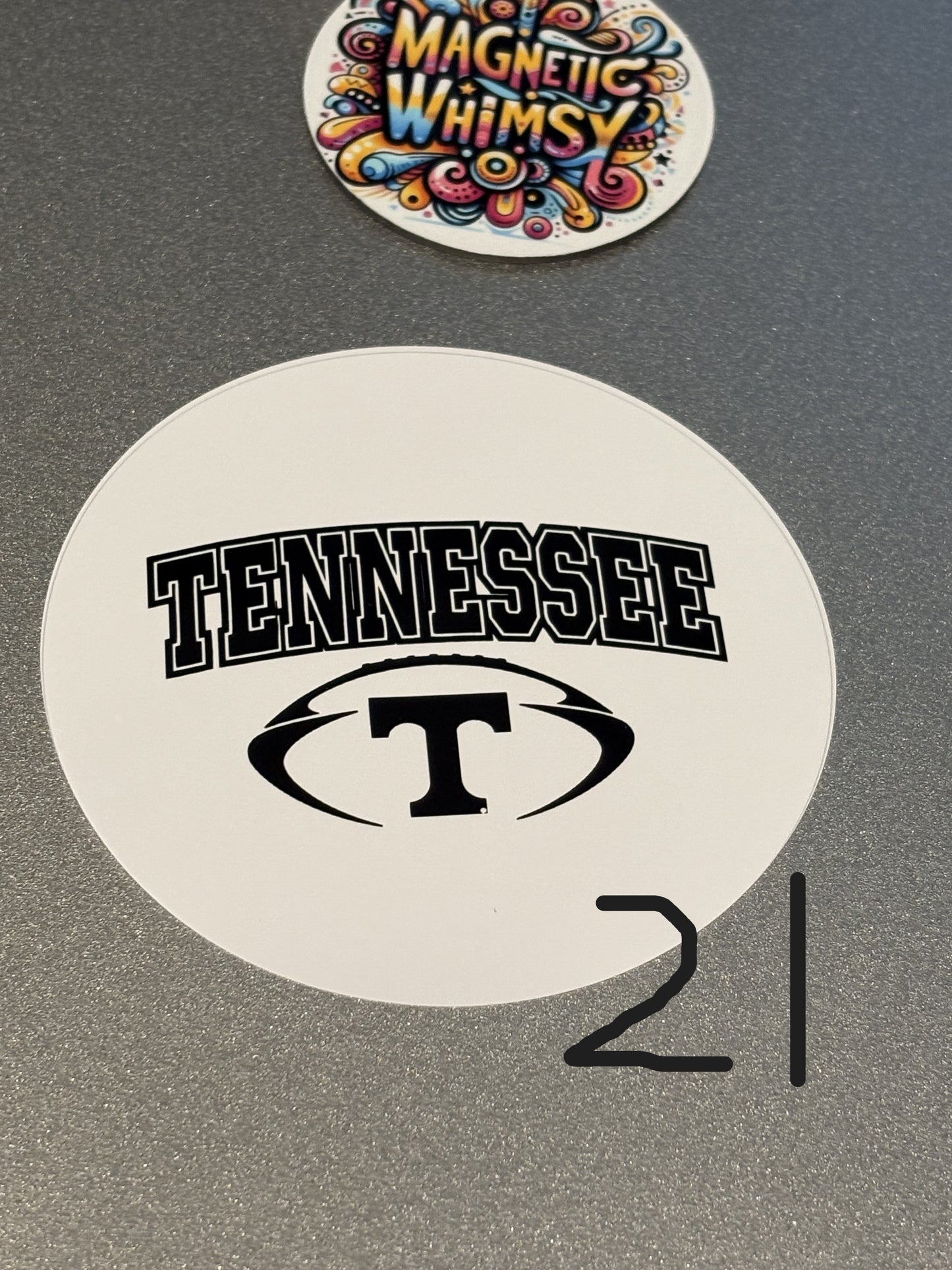 Tennessee Vols Football 3" **Buttons** . Set of 6. Choose Images.