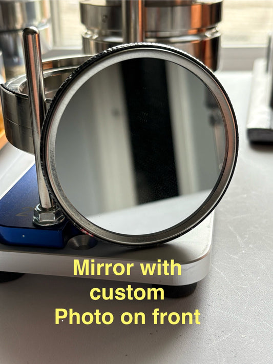 Compact mirror with Custom photo 3" Round Bridal Party Birthday Anniversary Retirement Party Gift