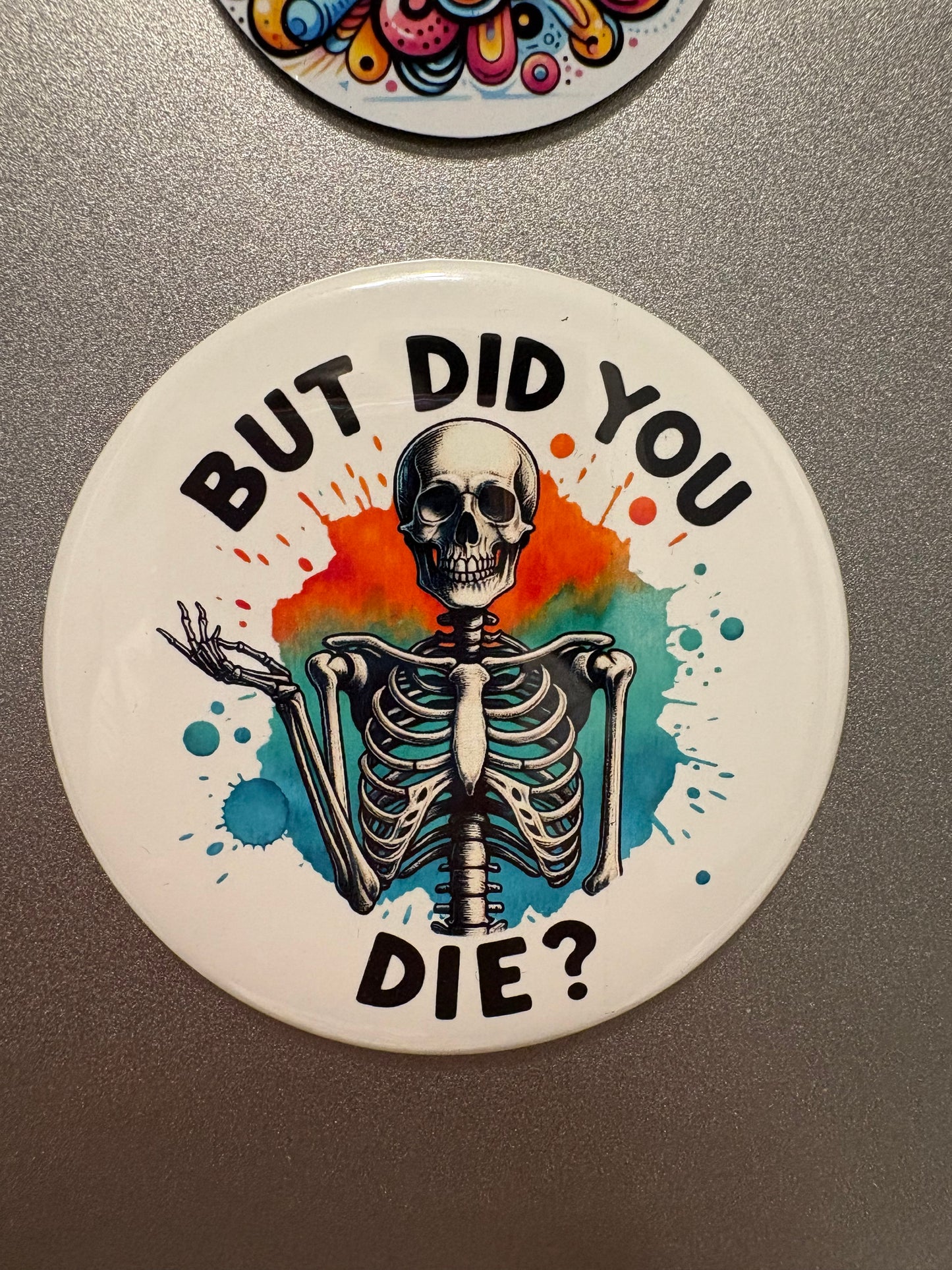 5 magnet set. 3" Round. Butterfly Skeleton Set # 1