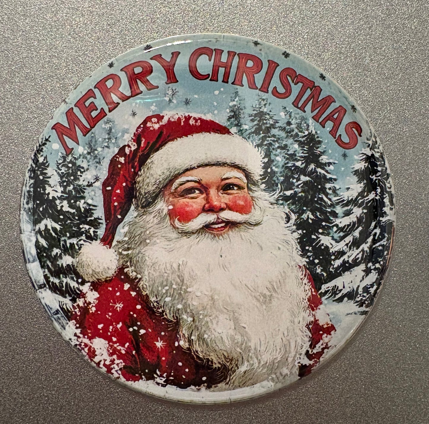 5 magnet set. 3" Round. Christmas Magnets Small Business Saturday SALE!!! $12.00