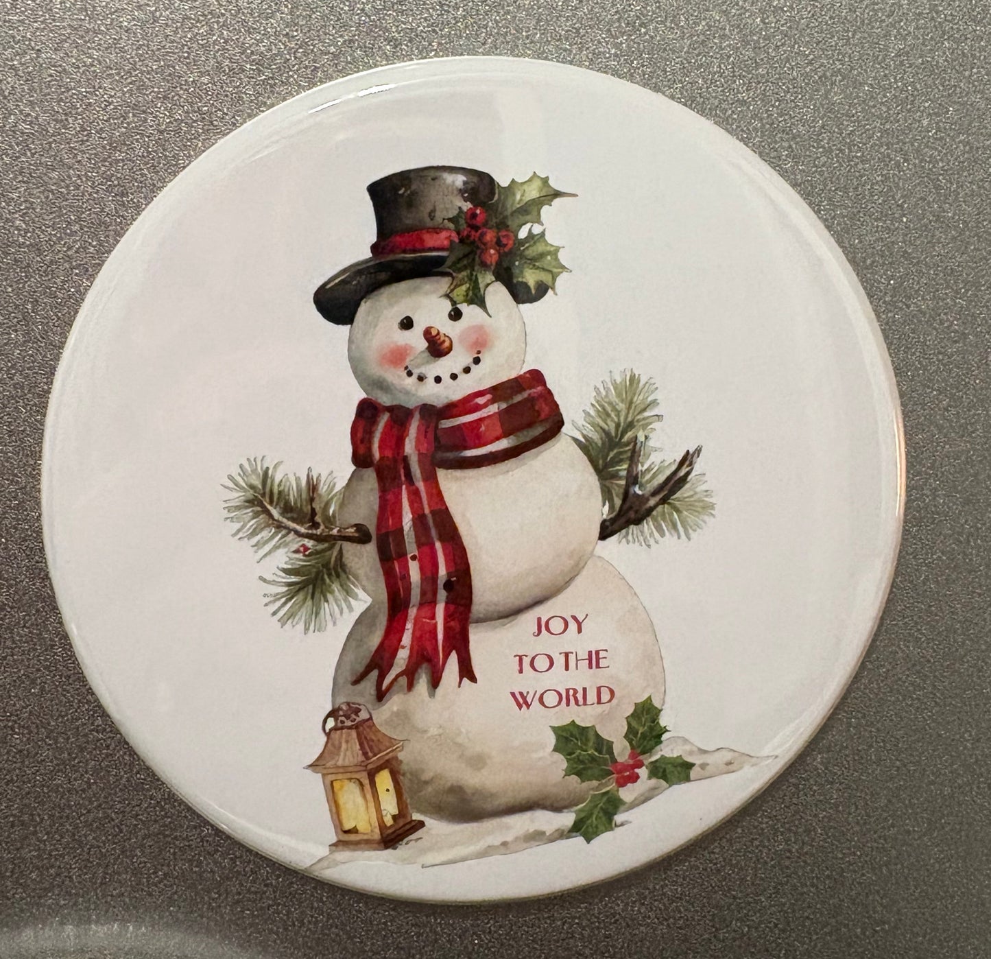 5 magnet set. 3" Round. Christmas Magnets Small Business Saturday SALE!!! $12.00