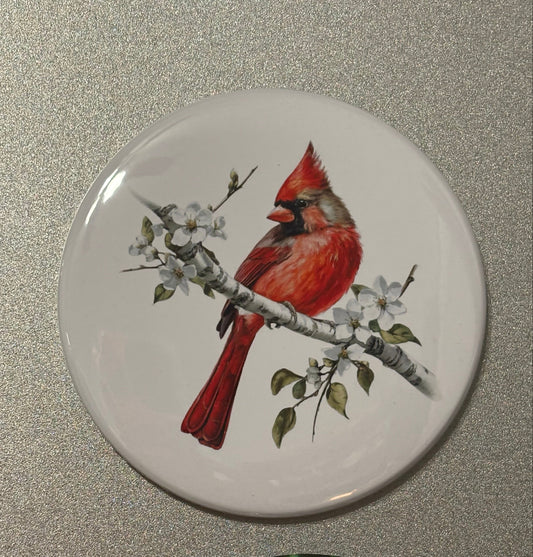4 magnet set. 3" Round. Cardinal Magnets Small Business Saturday SALE!!! $10.00